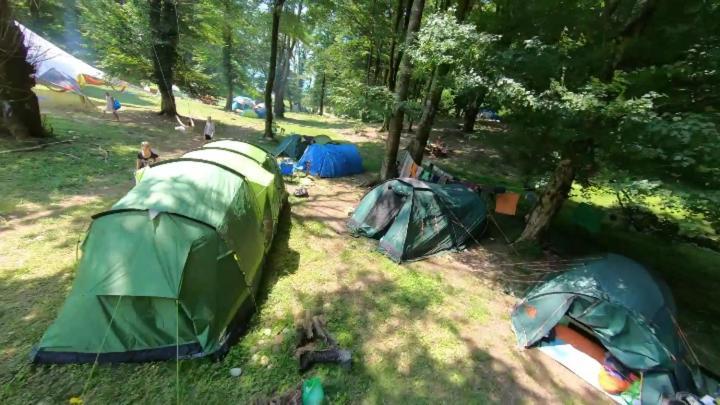 Shlypra Кемпинг Hotel Pizunda Bagian luar foto