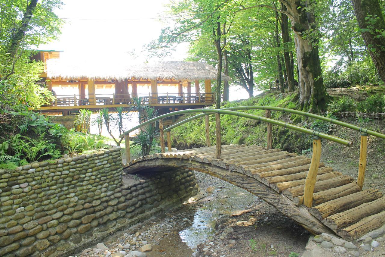 Shlypra Кемпинг Hotel Pizunda Bagian luar foto